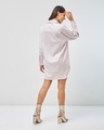 Shop Women's Purple Super Loose Fit Shirt Dress-Design