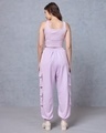Shop Women's Purple Super Loose Fit Co-ordinates-Full