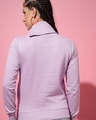 Shop Women's Purple Turtleneck Sweatshirt-Full