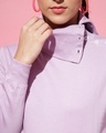 Shop Women's Purple Turtleneck Sweatshirt