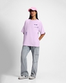 Shop Women's Purple T&J Graphic Printed Oversized T-shirt