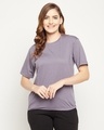 Shop Women's Purple T-shirt-Front