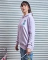 Shop Women's Purple Taking it Slow Graphic Printed Oversized Hoodies-Full