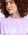 Shop Women's Purple Tie & Dye Oversized T-shirt