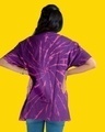 Shop Women's Purple Tie & Dye Loose Comfort Fit T-shirt-Design