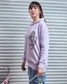 Shop Women's Purple Tiger Spirit Graphic Printed Oversized Hoodies-Design