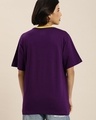 Shop Women's Purple Tokyo Typography Oversized T-shirt-Design
