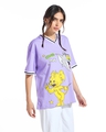 Shop Women's Purple Tom N Jerry Graphic Printed Oversized T-shirt-Design