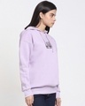 Shop Women's Purple Treat People With Kindness Graphic Printed Oversized Hoodies-Full