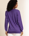 Shop Women's Purple Typography Oversized Sweatshirt-Design