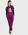 Shop Women's Purple Unique Minnie (DL) Graphic Printed T-shirt-Design