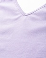 Shop Women's Purple V-Neck Top
