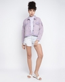 Shop Women's Purple Washed Jacket