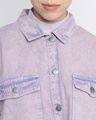 Shop Women's Purple Washed Jacket