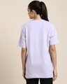 Shop Women's Purple Whatever Typography Oversized T-shirt-Full