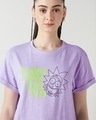 Shop Women's Purple Wubba Lubba Graphic Printed Boyfriend T-shirt