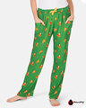 Shop Women's Pyjamas Pizza Green-Front