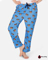 Shop Women's Pyjamas Pug Blue-Front