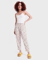 Shop Women's White All Over Printed Pyjamas-Full