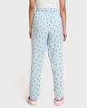 Shop Women's Blue All Over Floral Printed Straight Fit Rayon Pyjamas-Design