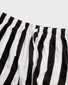 Shop Women's White Striped Straight Fit Rayon Pyjamas