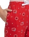 Shop Women's Red All Over Cat Printed Cotton Pyjamas-Full
