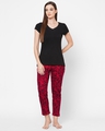 Shop Women's Red All Over Floral Printed Lounge Pants