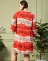 Shop Women's Red All Over Printed Plus Size Mini Dress-Full