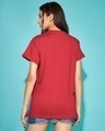 Shop Women's Red Antisocial Minion Graphic Printed Boyfriend T-shirt-Design