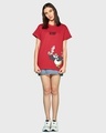 Shop Women's Red Balanced Diet Graphic Printed Boyfriend T-shirt-Full