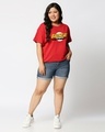 Shop Women's Red Bazinga Sheldon Plus Size Boyfriend T-shirt-Design