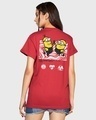 Shop Women's Red Best Buds Graphic Printed Boyfriend T-shirt-Design