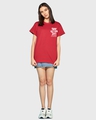 Shop Women's Red Best Buds Graphic Printed Boyfriend T-shirt-Full