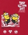 Shop Women's Red Best Buds Graphic Printed Boyfriend T-shirt