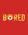 Shop Women's Red Bored Minion Boyfriend T-shirt-Full