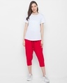 Shop Women's Red Capris-Full