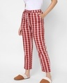 Shop Women's Red Checked Pyjamas-Design