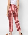 Shop Women's Red Checked Pyjamas-Full