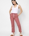 Shop Women's Red Checked Pyjamas