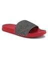 Shop Women's Red Checked Sliders-Design