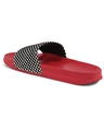 Shop Women's Red Checked Sliders-Full