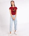 Shop Women's Red Chibi Harry Slim Fit T-shirt-Design