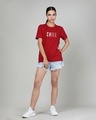 Shop Women's Red Chill Typography T-shirt-Design