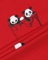 Shop Women's Red Climbing Pocket Panda Boyfriend T-shirt