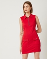 Shop Women's Red Comfort Fit Dress-Front