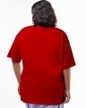 Shop Women's Red Feel'n Hot Graphic Printed Oversized Plus Size T-shirt-Design
