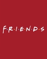 Shop Women's Red Friends Logo (FRL) Typography T-shirt-Full