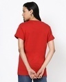 Shop Women's Red Gyaan Typography Boyfriend T-shirt-Design