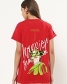 Shop Women's Red Happier Than Ever Graphic Printed Boyfriend T-shirt-Front