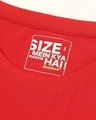 Shop Women's Red Happiness Typography Plus Size Boyfriend T-shirt